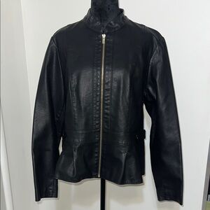 Women's Black Leather Jacket